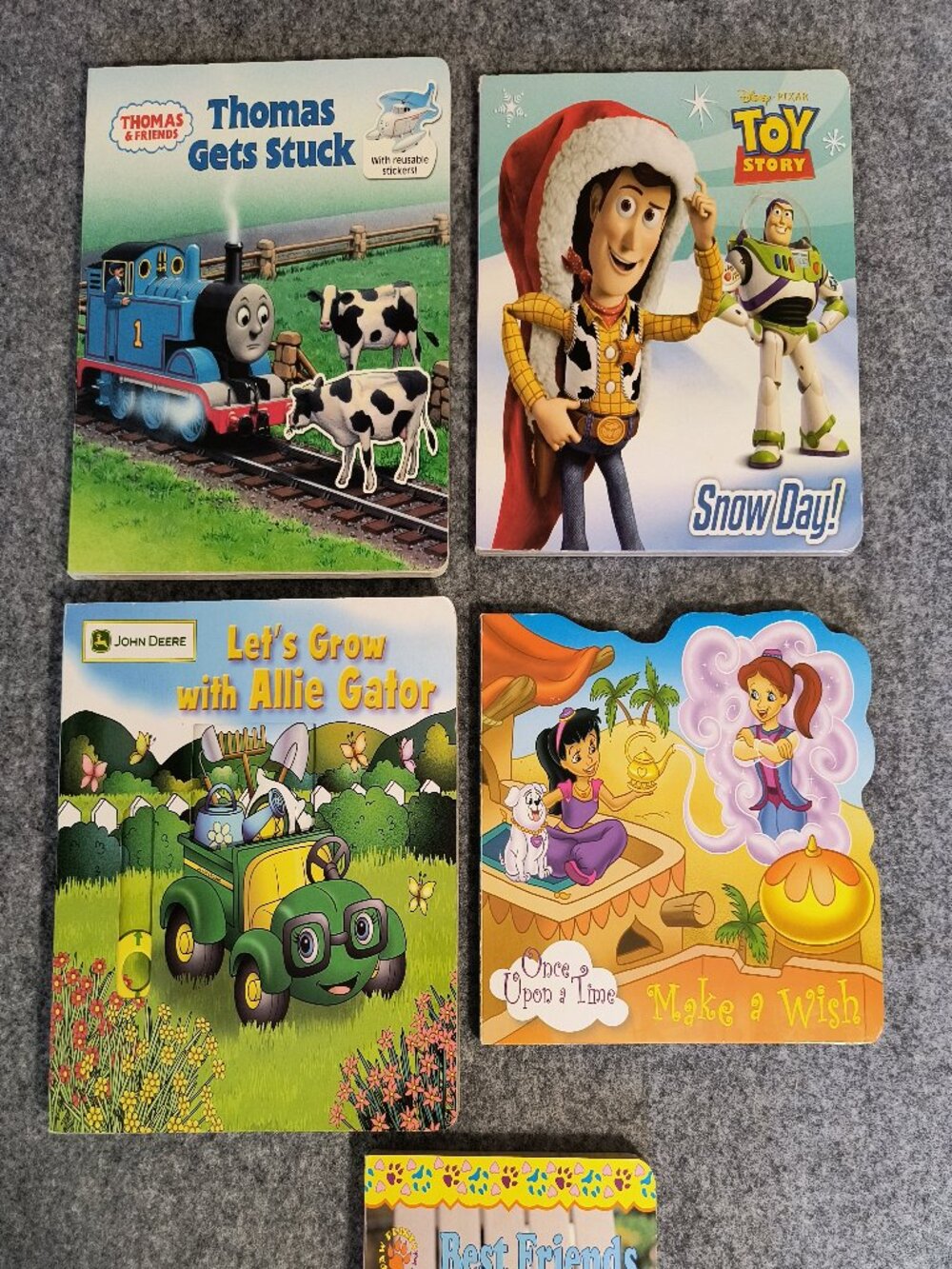 LOT OF 5 Children's Books Thomas the Tank Engine Toy Story John Deere